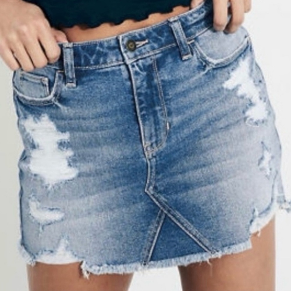HOLLISTER HIGH RISE SKIRT VINTAGE STRETCH